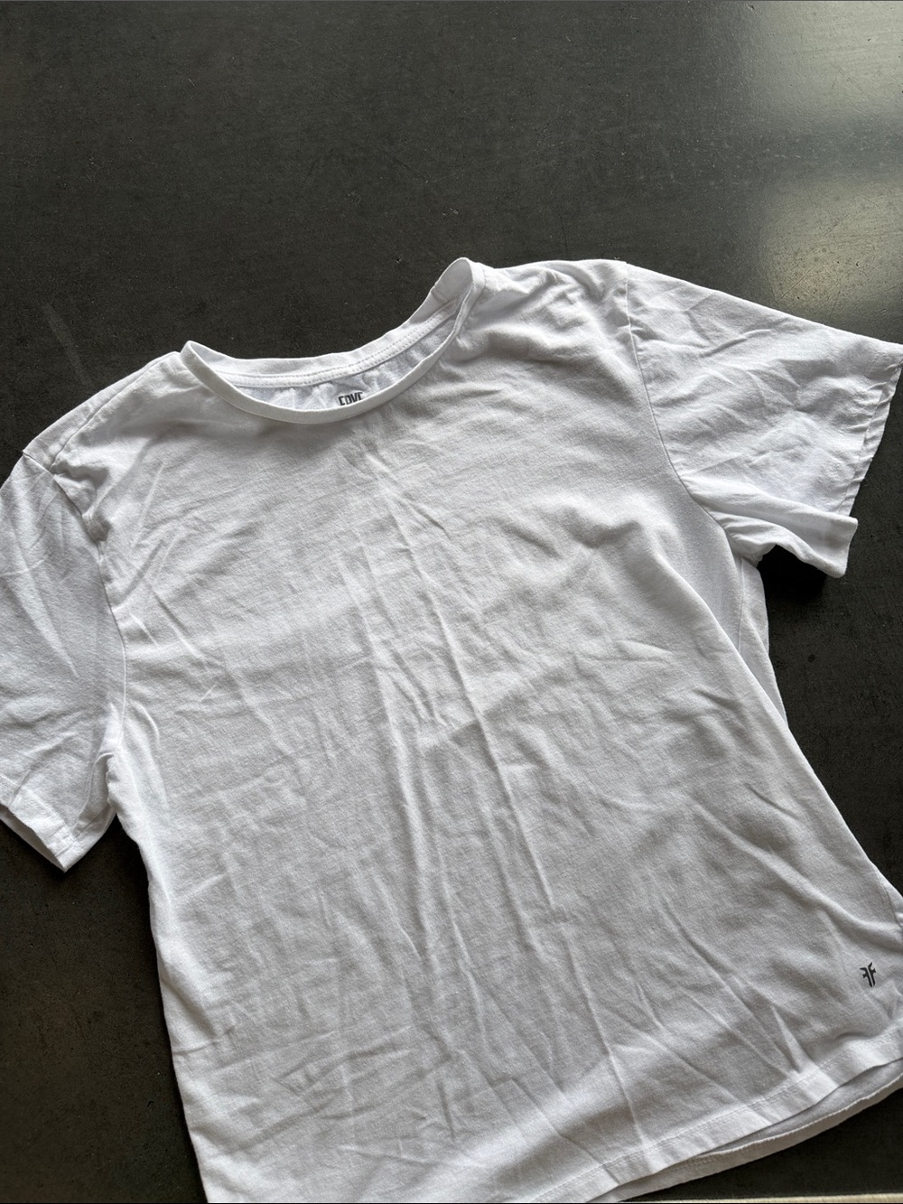 Frye White Short Sleeve Crewneck T-Shirt